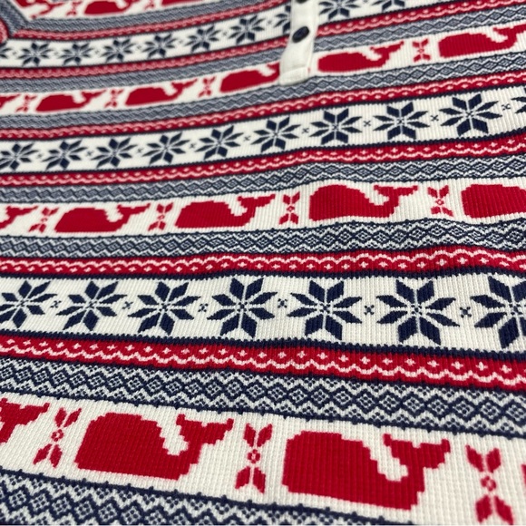 NWOT Vineyard Vines Christmas Holiday Thermal Long Sleeve Women’s Large - Picture 12 of 15